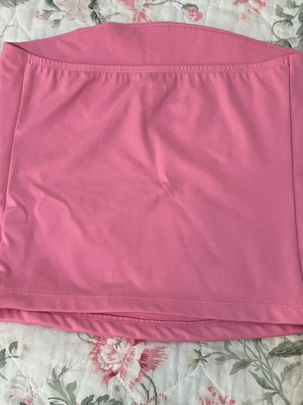 Target Pink Strapless Crop Top